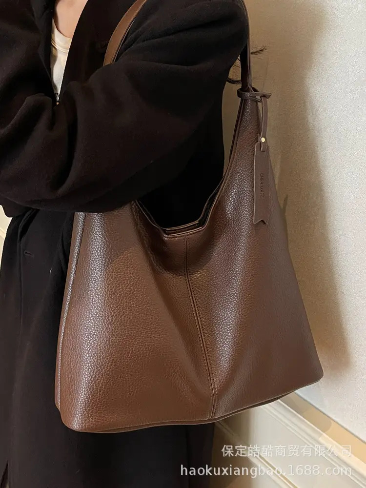 Women Retro Black Shoulder Bag 2024 Autumn Winter - Image 10