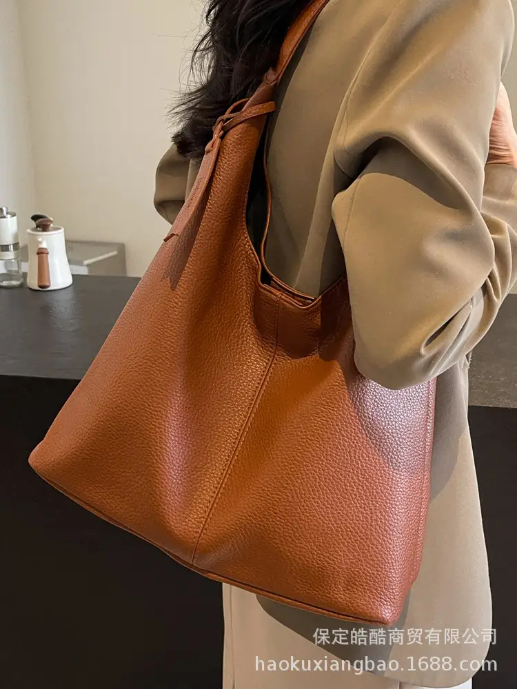Women Retro Black Shoulder Bag 2024 Autumn Winter - Image 11