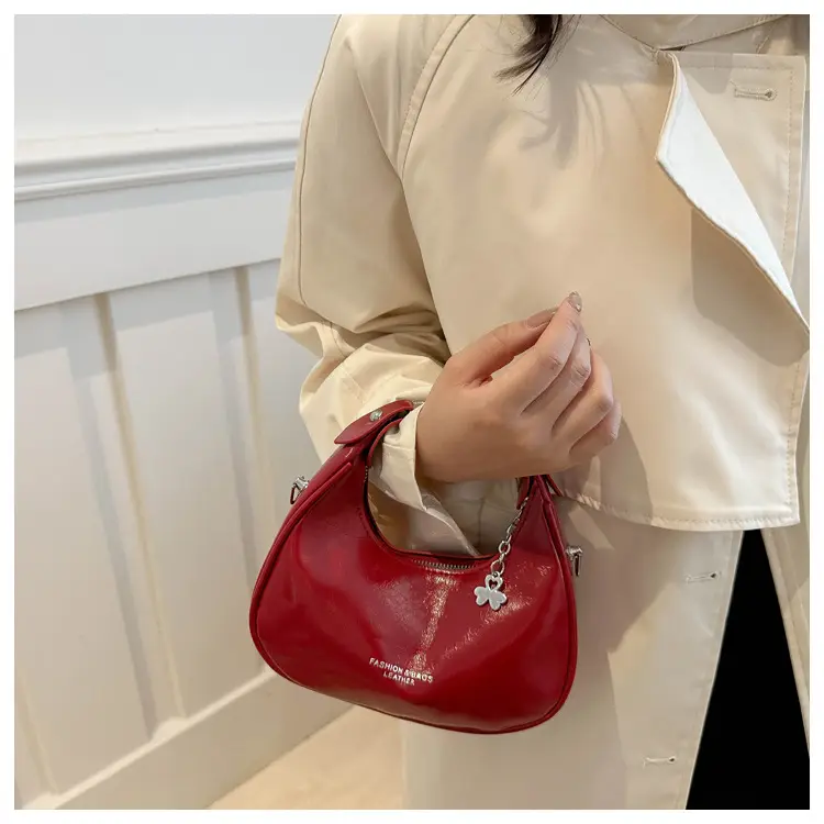 Women's Crescent Shoulder Bag Silver 2024 — feature 21