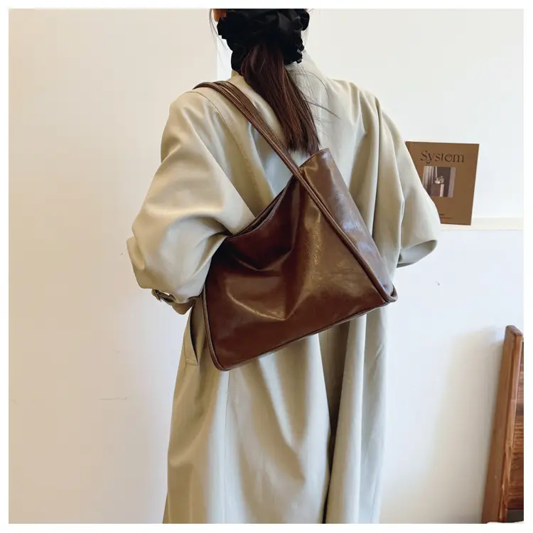 Brown Leather Tote Bag for Women 2024 New β feature 10
