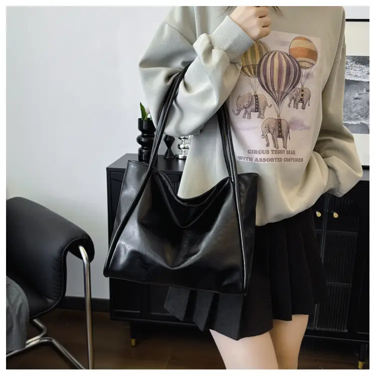 Brown Leather Tote Bag for Women 2024 New β feature 13