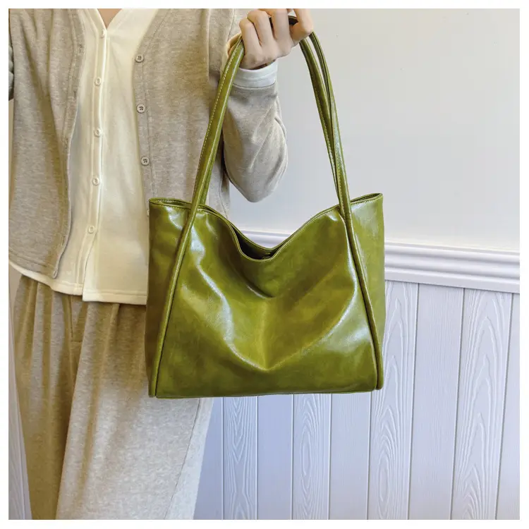 Brown Leather Tote Bag for Women 2024 New β feature 14