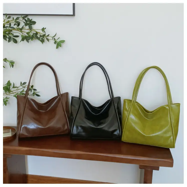 Brown Leather Tote Bag for Women 2024 New β feature 17