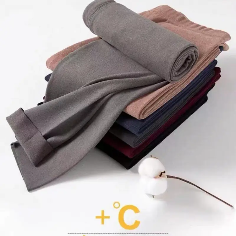 A generation of double-sided velvet self-heating men's seamless warm pants fleece-lined constant temperature autumn and winter leggings