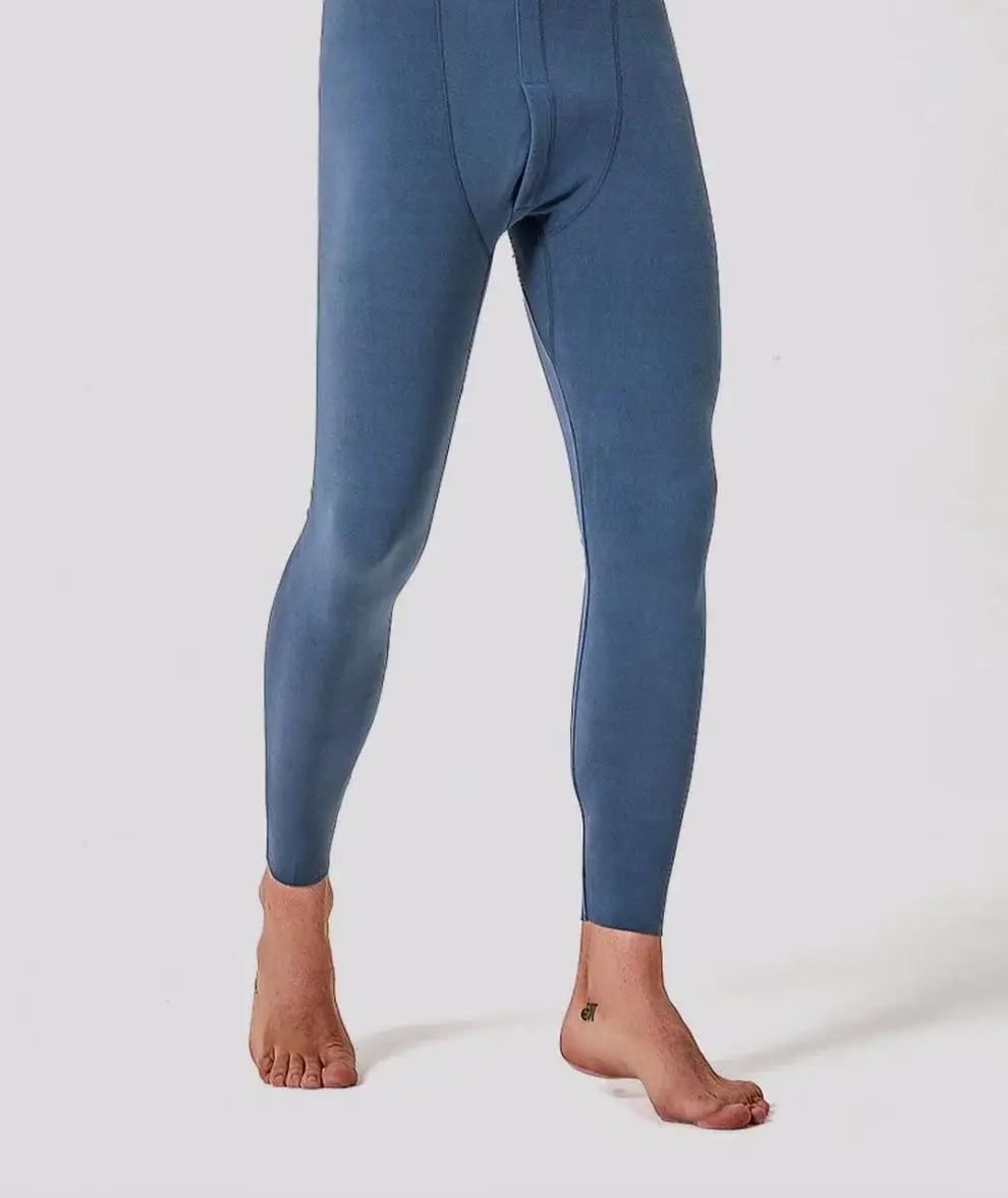 A generation of double-sided velvet self-heating men's seamless warm pants fleece-lined constant temperature autumn and winter leggings — feature 10