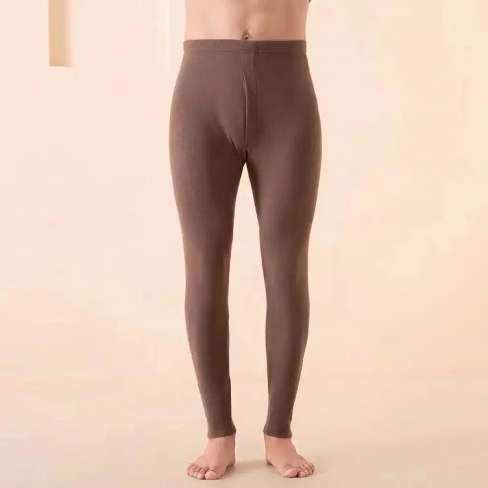 A generation of double-sided velvet self-heating men's seamless warm pants fleece-lined constant temperature autumn and winter leggings — feature 11