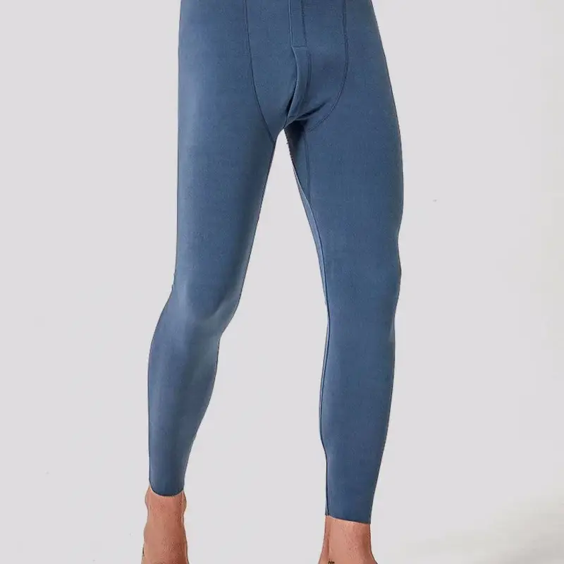 A generation of double-sided velvet self-heating men's seamless warm pants fleece-lined constant temperature autumn and winter leggings