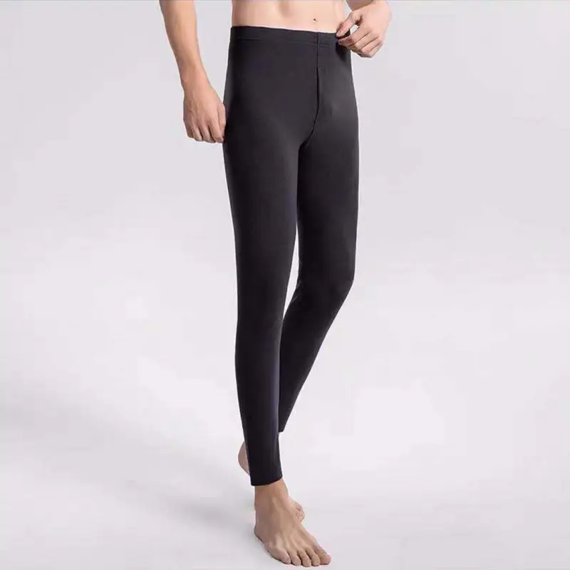 A generation of double-sided velvet self-heating men's seamless warm pants fleece-lined constant temperature autumn and winter leggings