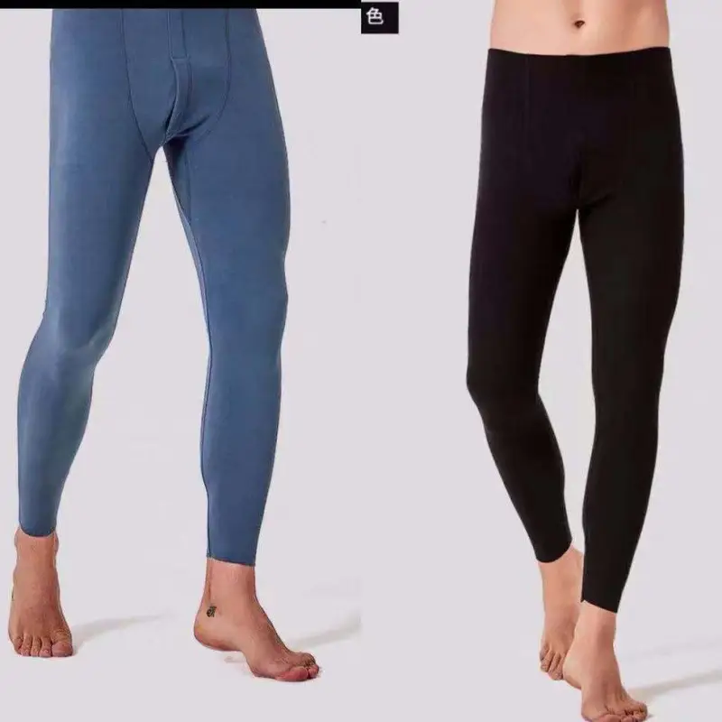 A generation of double-sided velvet self-heating men's seamless warm pants fleece-lined constant temperature autumn and winter leggings