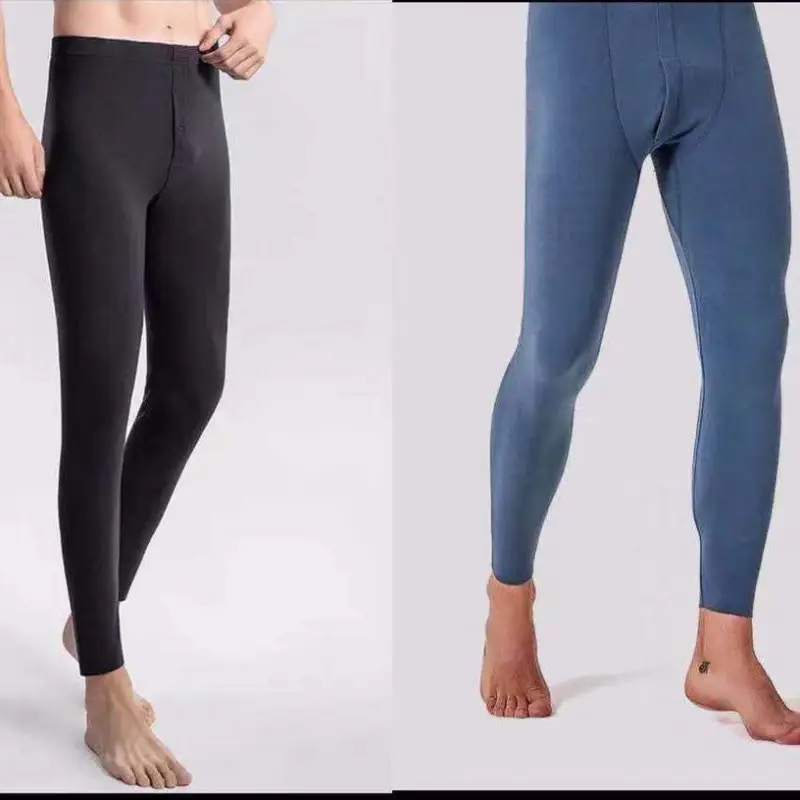 A generation of double-sided velvet self-heating men's seamless warm pants fleece-lined constant temperature autumn and winter leggings