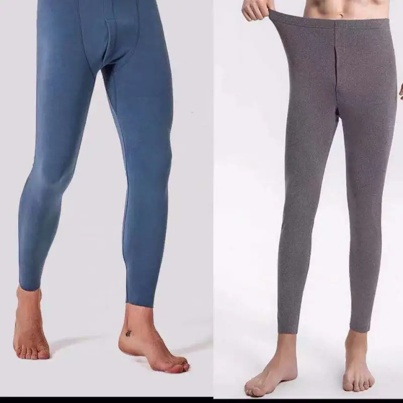 A generation of double-sided velvet self-heating men's seamless warm pants fleece-lined constant temperature autumn and winter leggings