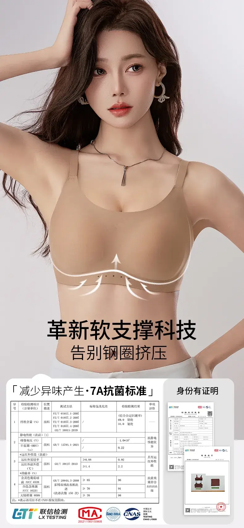 Wire-Free Anti-Sagging Women's Bra — feature 2