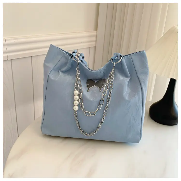 Commuting Bag for Women, Large Capacity, 2026 New Spring and Summer Silver Women's Tote Bag, College Student Class Shoulder Bag — feature 10