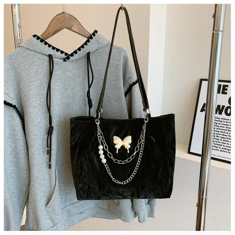 Commuting Bag for Women, Large Capacity, 2026 New Spring and Summer Silver Women's Tote Bag, College Student Class Shoulder Bag — feature 39