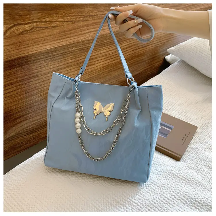 Commuting Bag for Women, Large Capacity, 2026 New Spring and Summer Silver Women's Tote Bag, College Student Class Shoulder Bag — feature 41