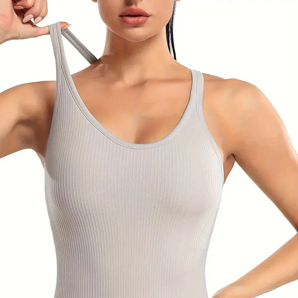 Green Elf Women's Seamless Cross Strap Bra with Cup - Image 3