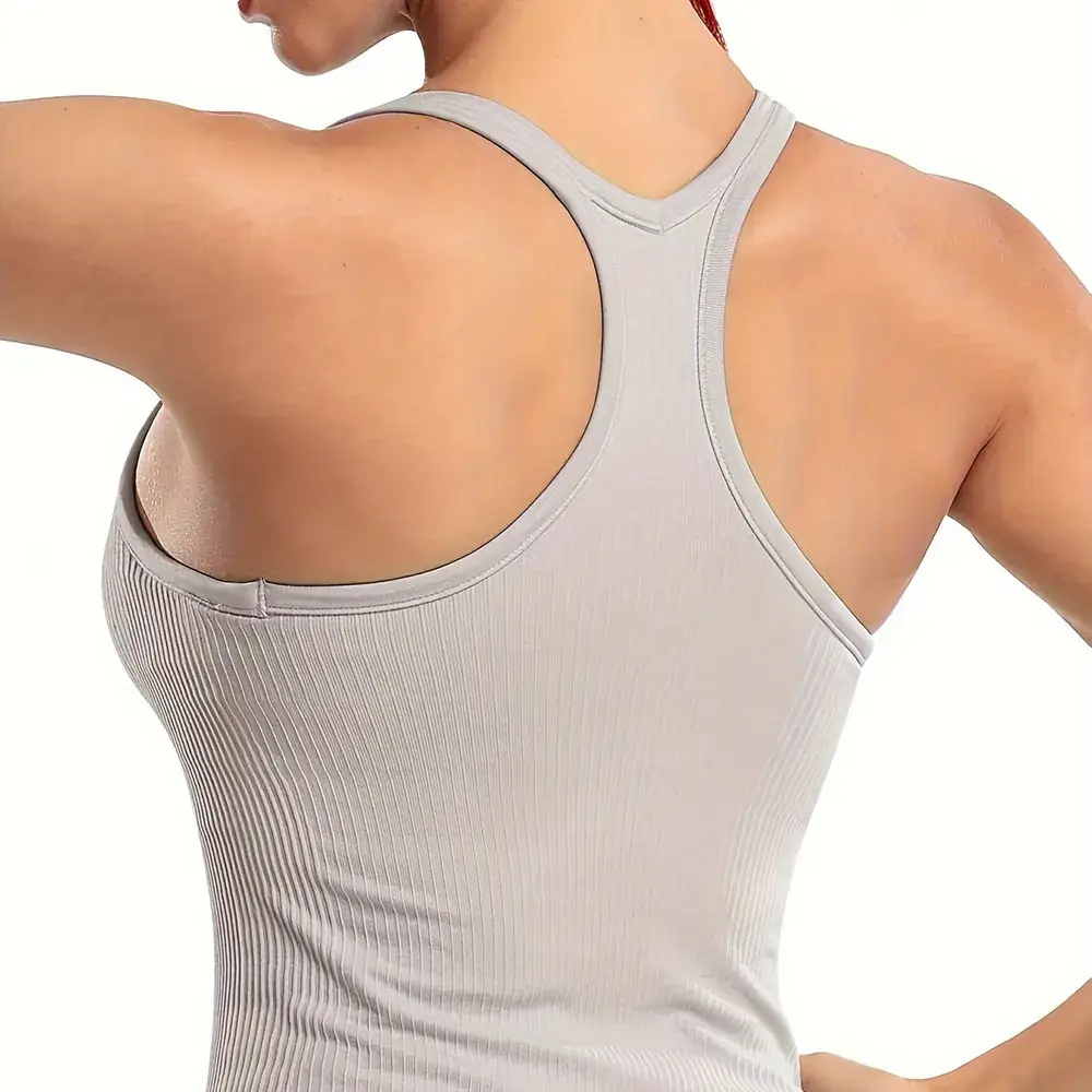 Green Elf Women's Seamless Cross Strap Bra with Cup - Image 4