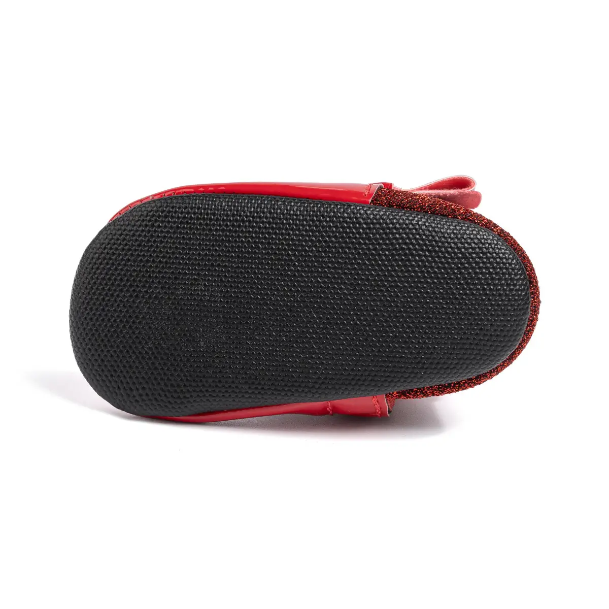 2024 Winter Baby Boots Black Red Bow Hook Loop — feature 24