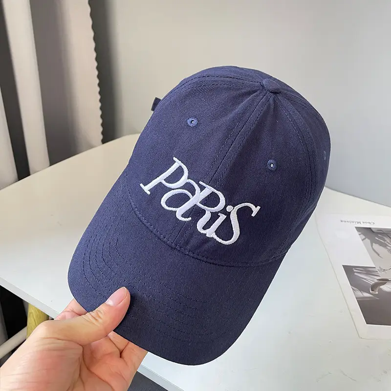 Paris Embroidered Baseball Cap for Kids Spring Autumn