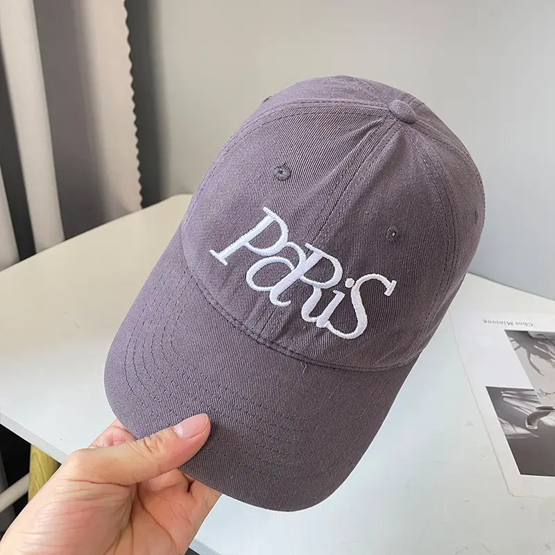 Paris Embroidered Baseball Cap for Kids Spring Autumn
