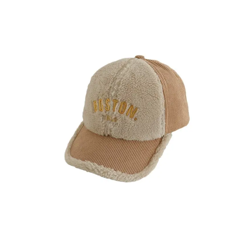 Kids Warm Fleece Cap with "CUSTOM" Embroidery - Image 6