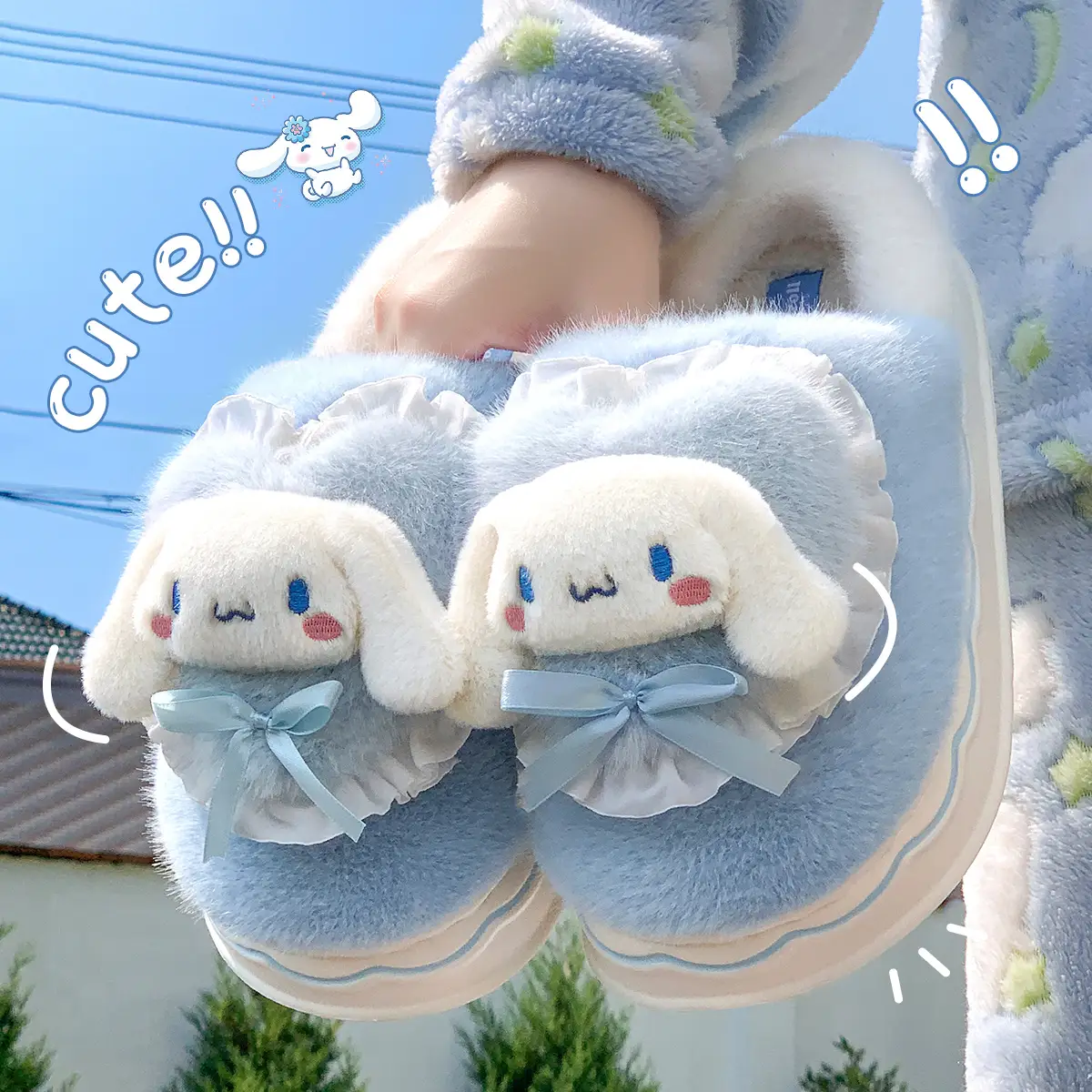 Cotton Warm Slippers for Women Blue 2025 Winter - Image 7