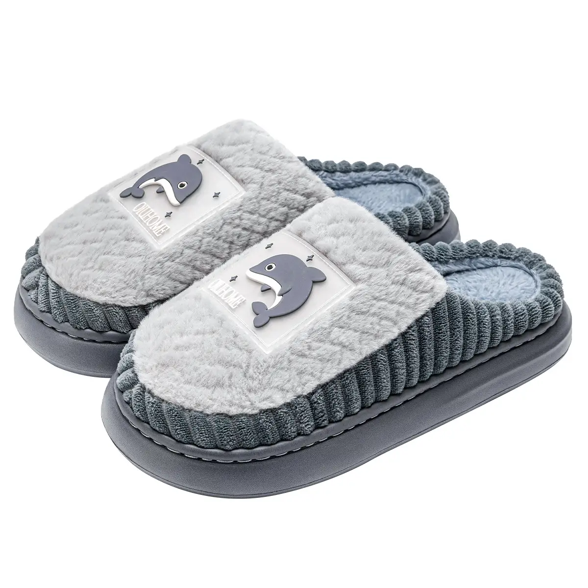 Women Cotton Slippers Autumn Winter 2024 Non-Slip Warm - Image 8