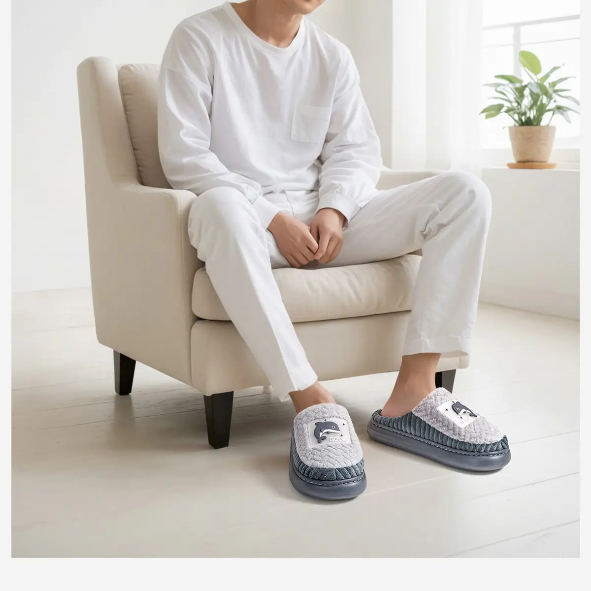Women Cotton Slippers Autumn Winter 2024 Non-Slip Warm — feature 20