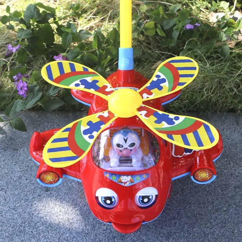 Hand Push Wheel Toy for Kids Yellow Blue - Image 36