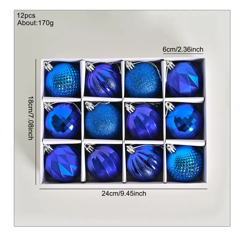 Blue Special-Shaped Christmas Ball Decorations — feature 10