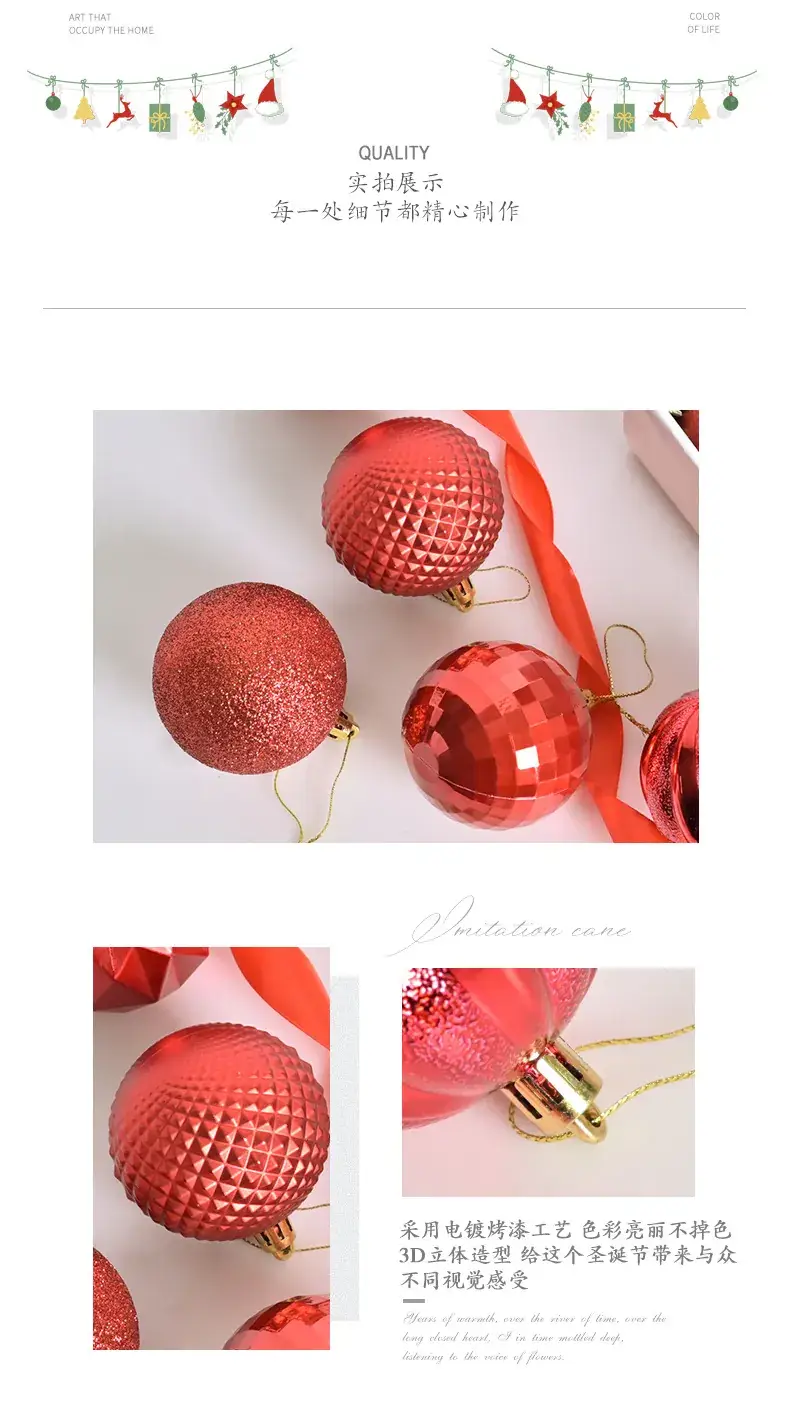 Blue Special-Shaped Christmas Ball Decorations — feature 3