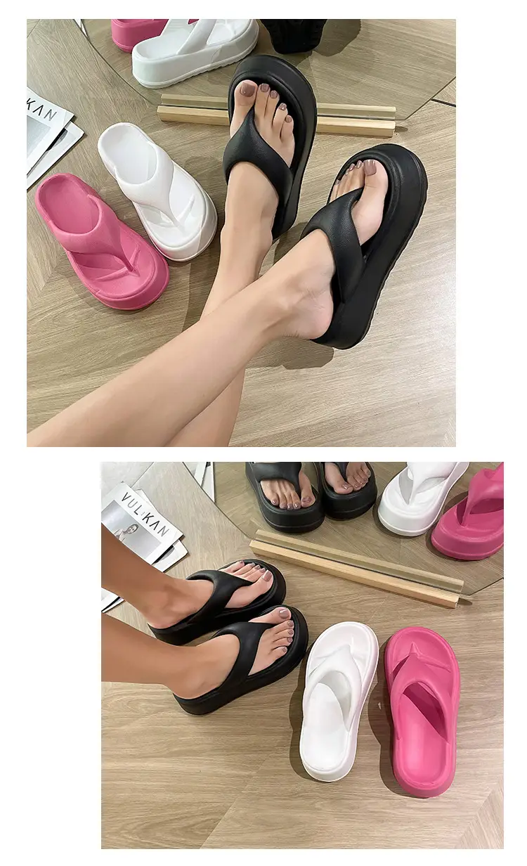 Eva Thick Bottom Clip Flip-Flops Women's Summer 2024 New Non-slip Outer Wear Seaside Beach Sandals and Slippers Women's Anti-slip — feature 10