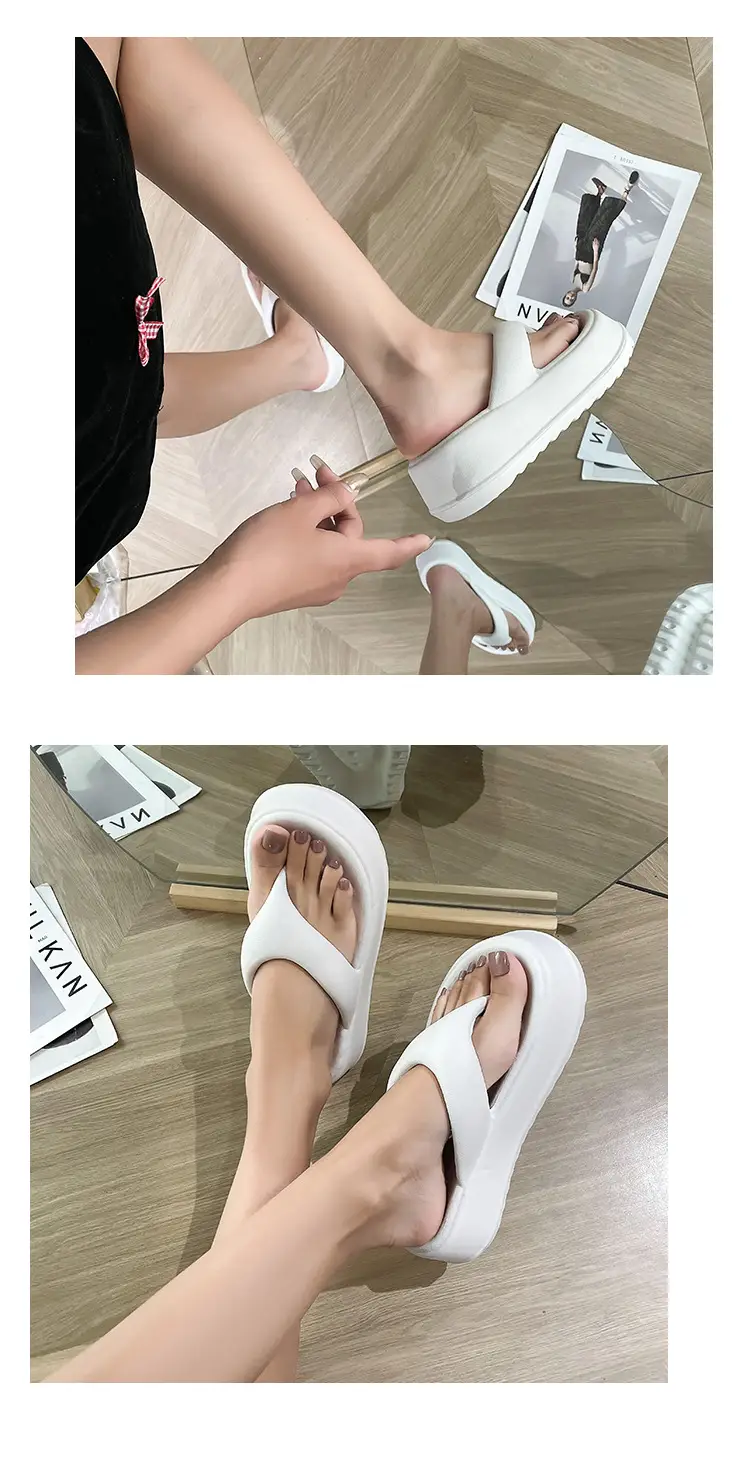 Eva Thick Bottom Clip Flip-Flops Women's Summer 2024 New Non-slip Outer Wear Seaside Beach Sandals and Slippers Women's Anti-slip — feature 17