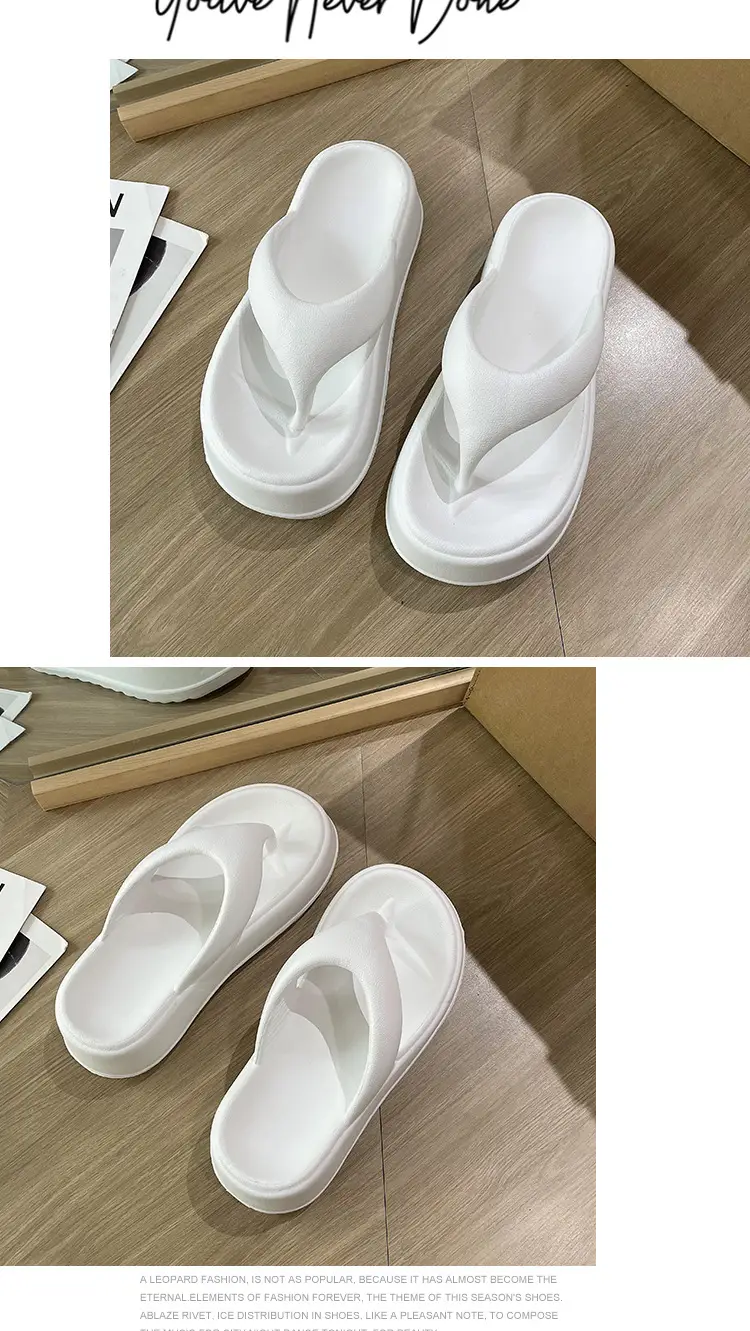 Eva Thick Bottom Clip Flip-Flops Women's Summer 2024 New Non-slip Outer Wear Seaside Beach Sandals and Slippers Women's Anti-slip — feature 23