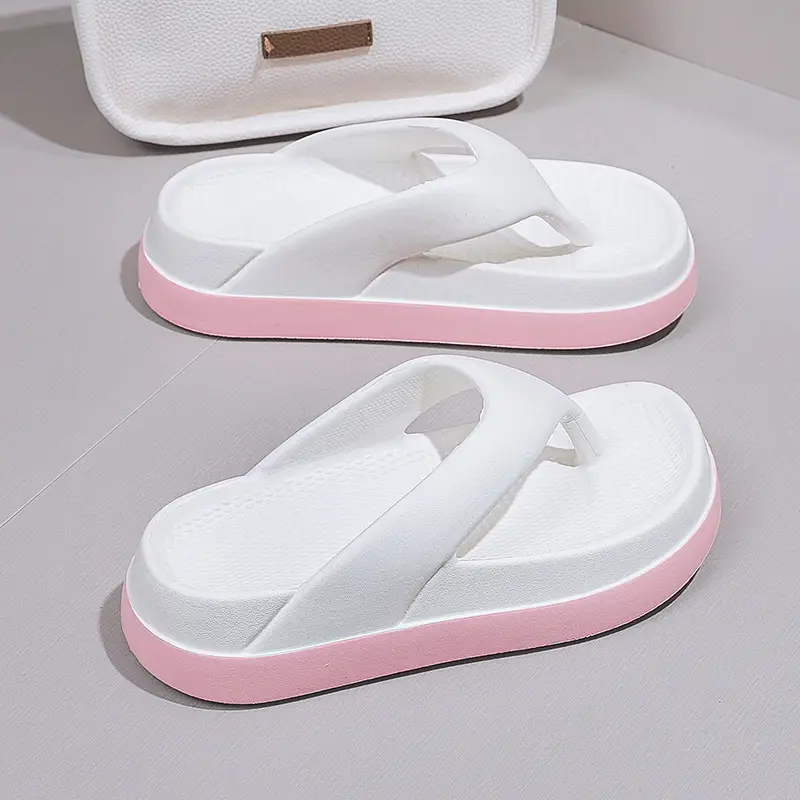 Eva Thick Bottom Clip Flip-Flops Women's Summer 2024 New Non-slip Outer Wear Seaside Beach Sandals and Slippers Women's Anti-slip - Image 12