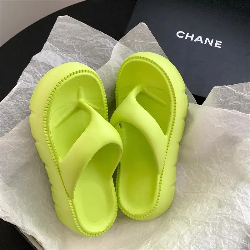 Eva Thick Bottom Clip Flip-Flops Women's Summer 2024 New Non-slip Outer Wear Seaside Beach Sandals and Slippers Women's Anti-slip - Image 18