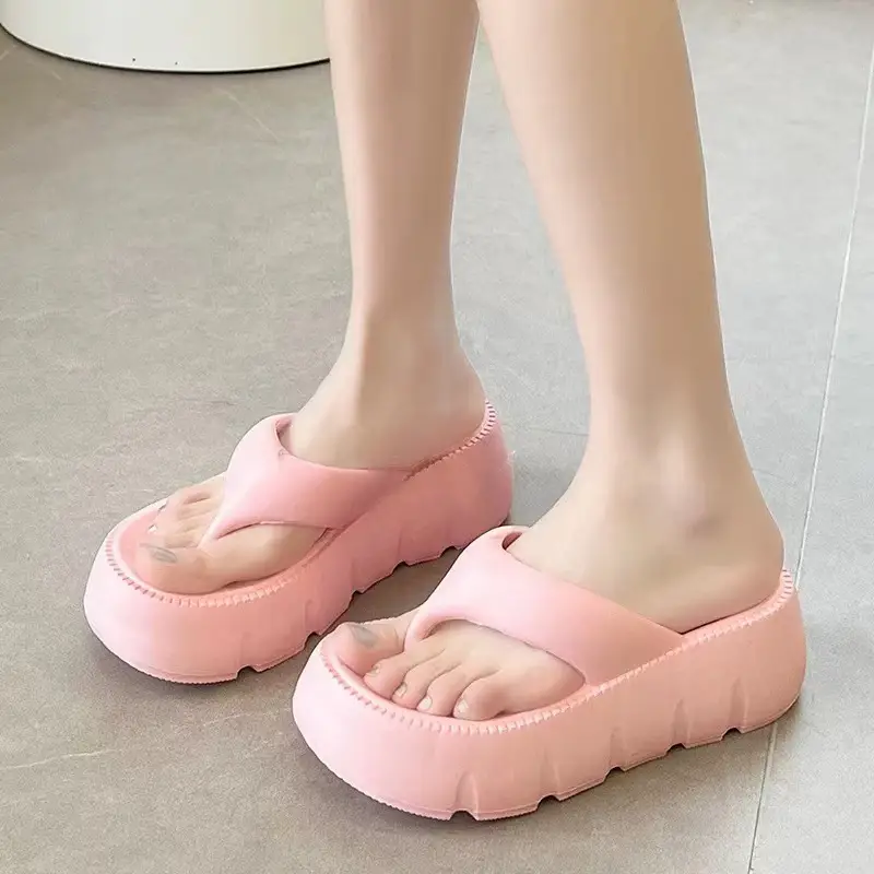 Eva Thick Bottom Clip Flip-Flops Women's Summer 2024 New Non-slip Outer Wear Seaside Beach Sandals and Slippers Women's Anti-slip - Image 19