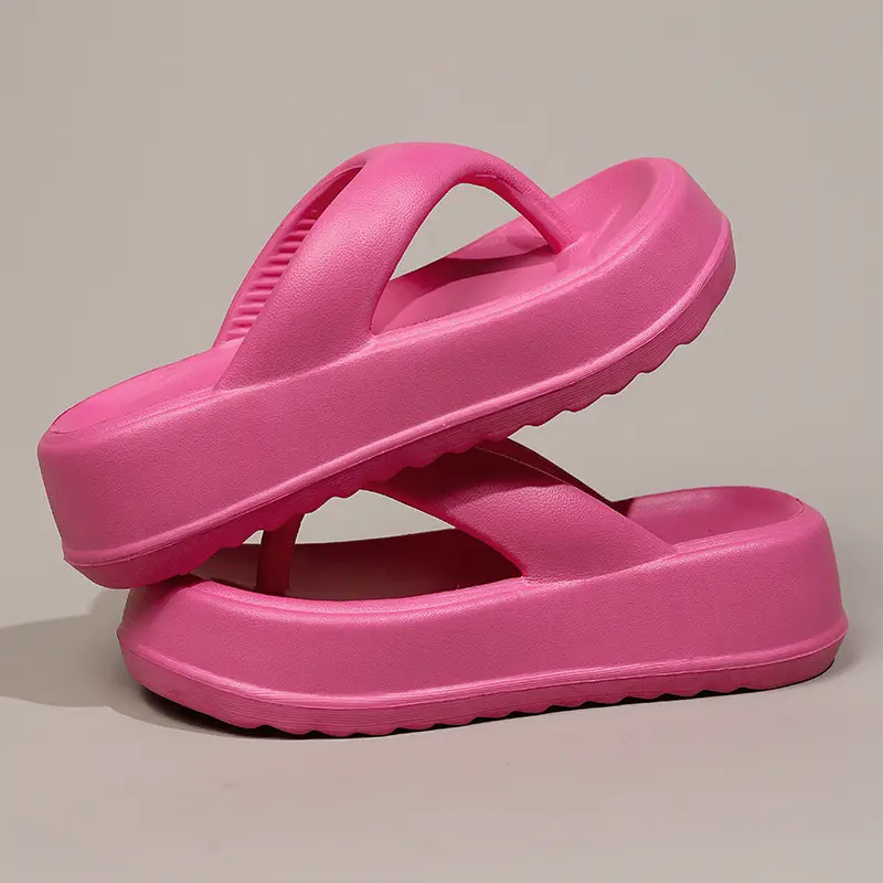 Eva Thick Bottom Clip Flip-Flops Women's Summer 2024 New Non-slip Outer Wear Seaside Beach Sandals and Slippers Women's Anti-slip - Image 2