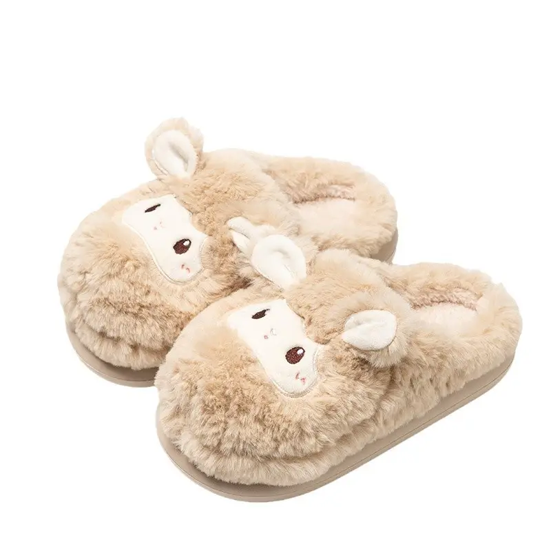 Cute Cartoon Cotton Slippers Women Warm Autumn Winter - Image 9