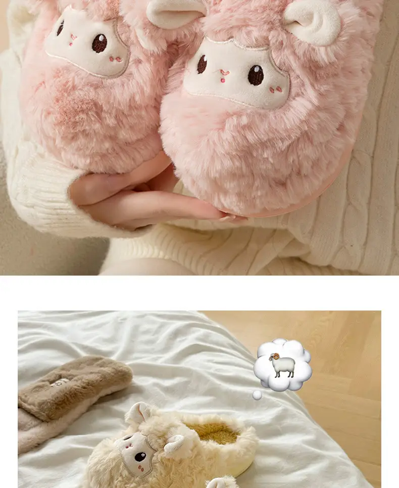 Cute Cartoon Cotton Slippers Women Warm Autumn Winter — feature 10