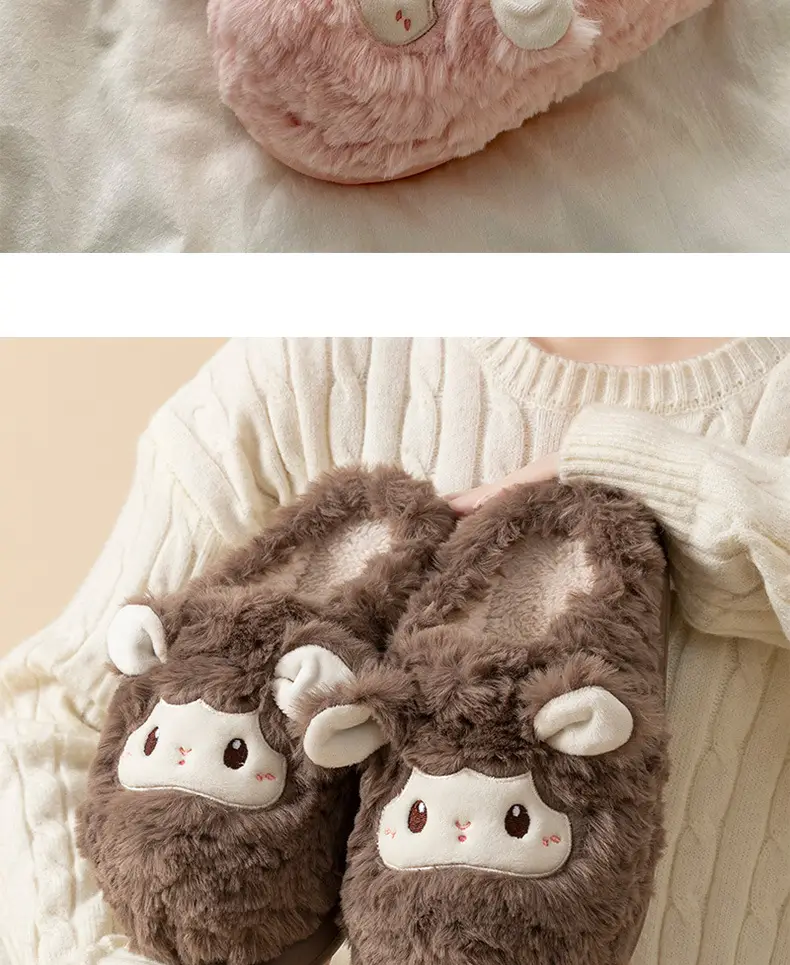 Cute Cartoon Cotton Slippers Women Warm Autumn Winter — feature 13