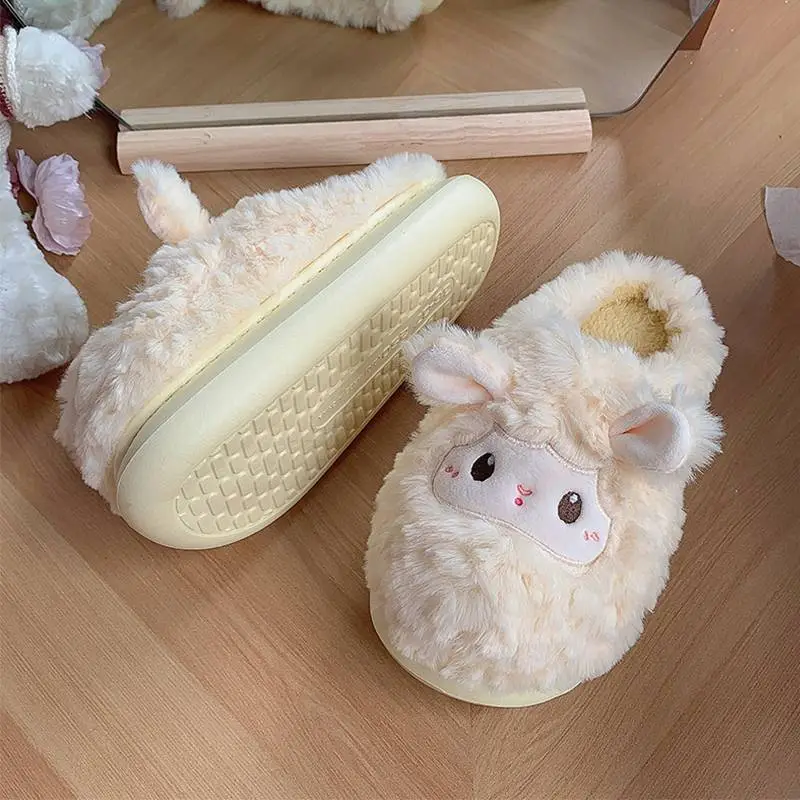 Cute Cartoon Cotton Slippers Women Warm Autumn Winter - Image 4
