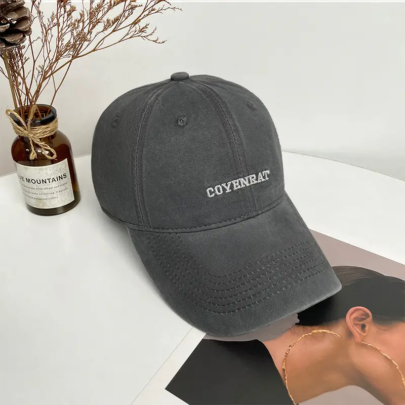 Beige Embroidered Baseball Cap for Women & Men — feature 12