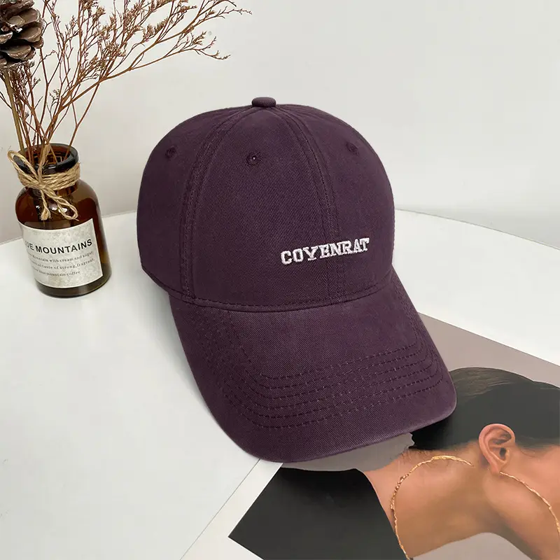 Beige Embroidered Baseball Cap for Women & Men — feature 14