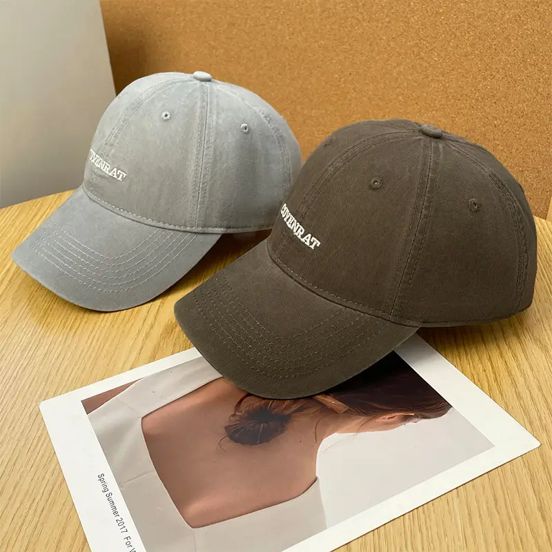 Beige Embroidered Baseball Cap for Women & Men — feature 6