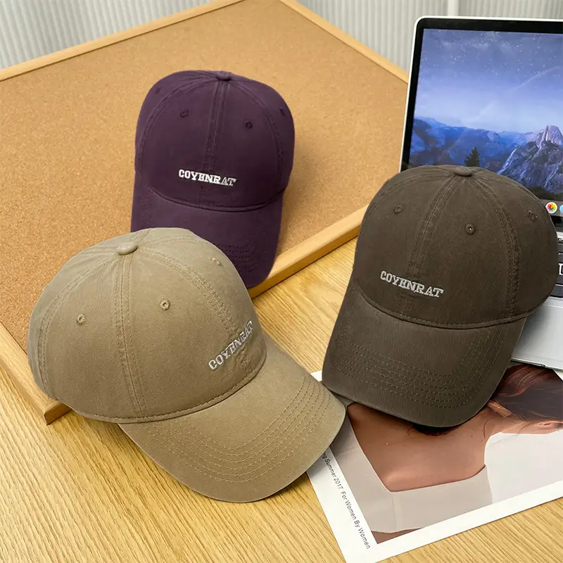 Beige Embroidered Baseball Cap for Women & Men — feature 7