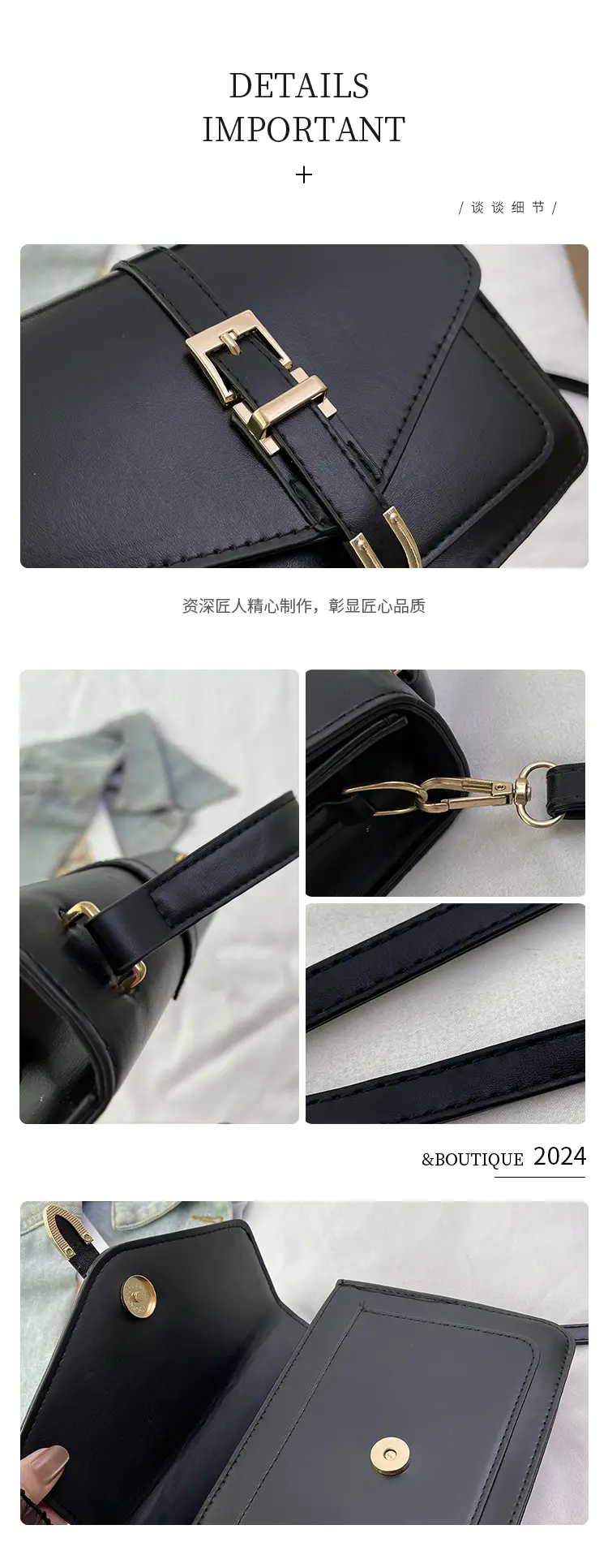 Women's Mini Shoulder Bag Black 2024 New Fashion — feature 6