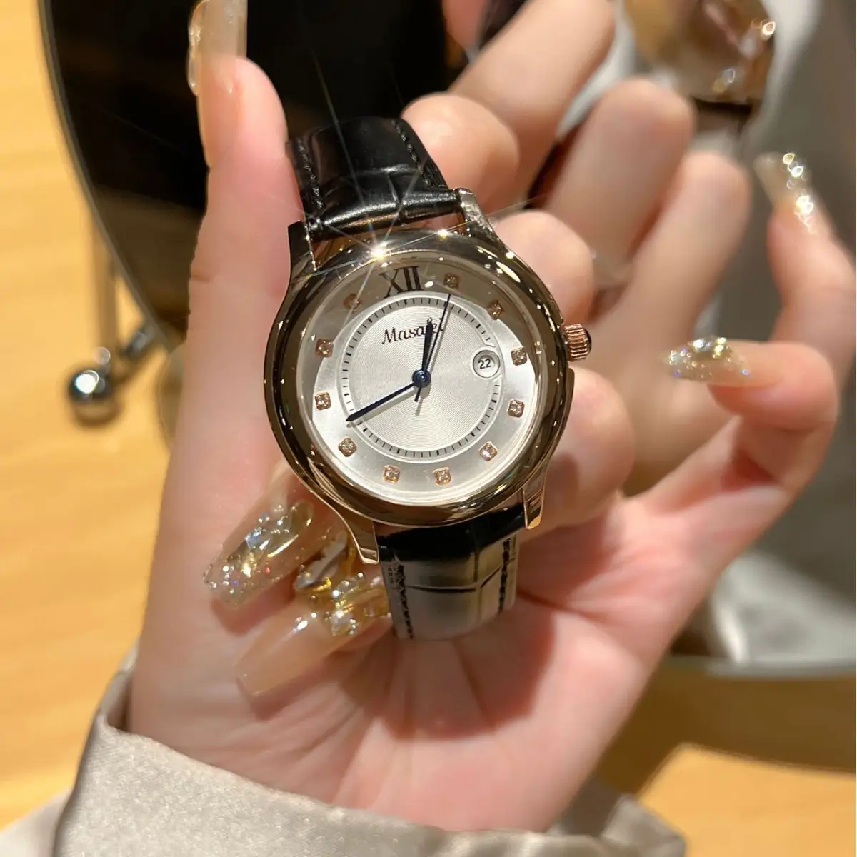 Women's Light Luxury Butterfly Buckle Quartz Watch