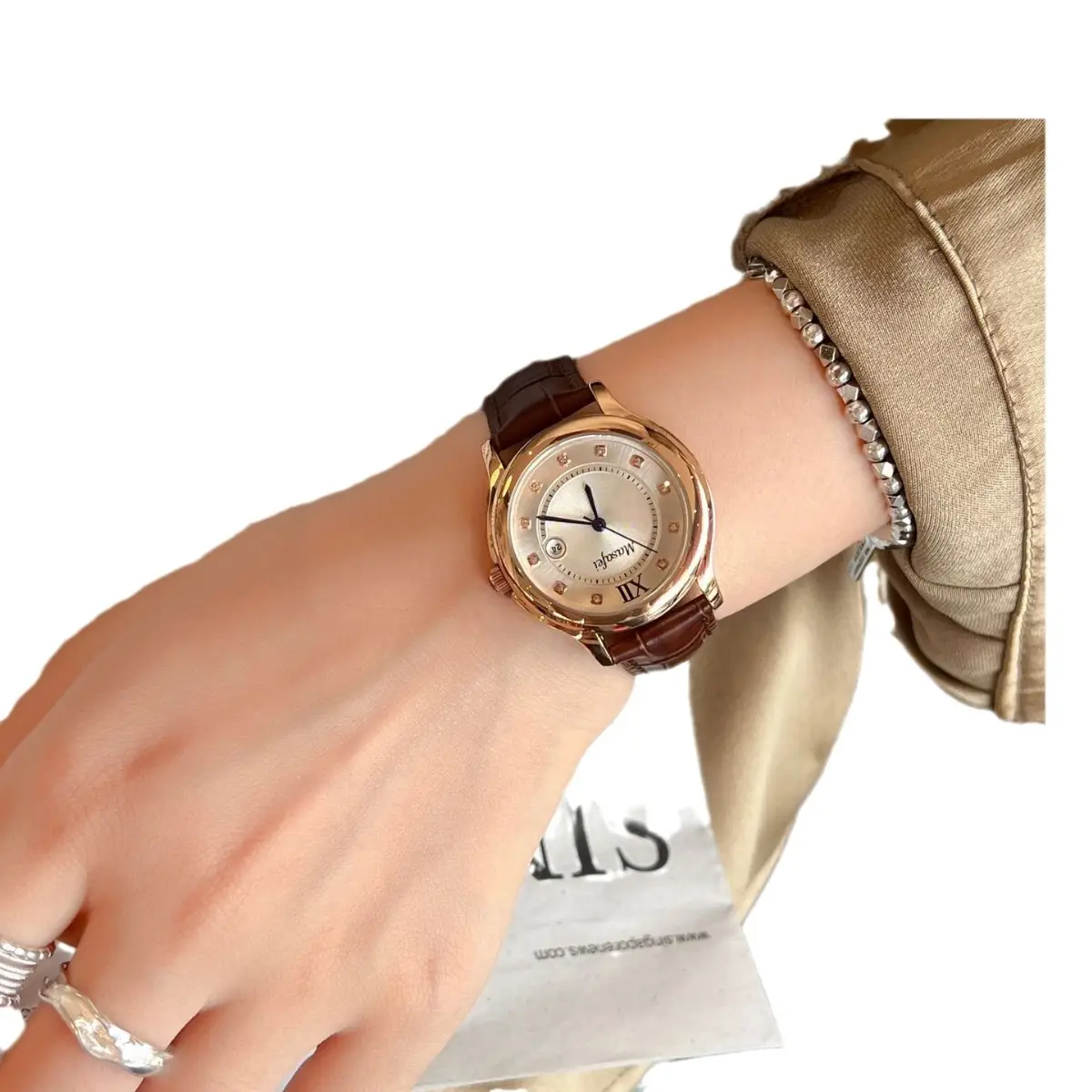Women's Light Luxury Butterfly Buckle Quartz Watch