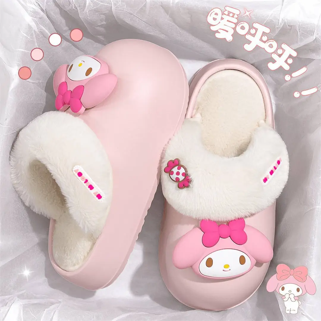 6CM thick-soled Birkenan shoes women's waterproof removable and washable cotton slippers winter non-slip outer wear warm home bread month - Image 9